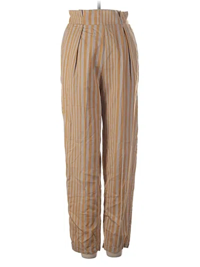 Pre-owned Pull & Bear Casual Pants In Gold