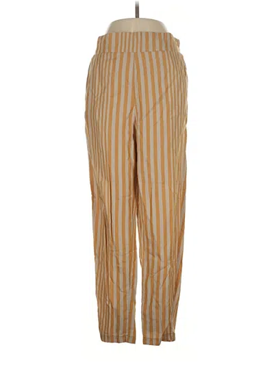 Pre-owned Pull & Bear Casual Pants In Gold