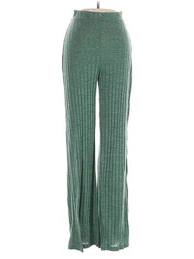 Pre-owned Pull & Bear Casual Pants In Green