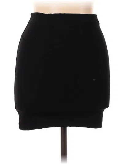 Pre-owned Pull & Bear Casual Skirt In Black