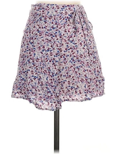 Pre-owned Pull & Bear Casual Skirt In Purple
