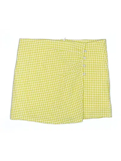 Pre-owned Pull & Bear Casual Skirt In Yellow