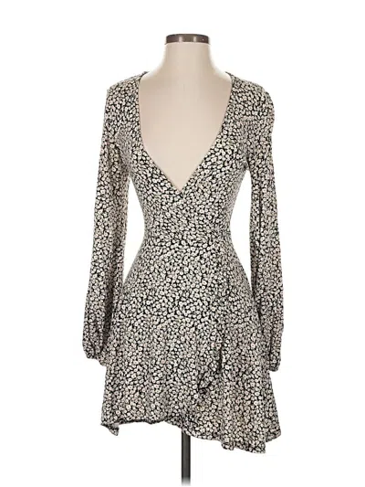 Pre-owned Pull & Bear Cocktail Dress In Brown