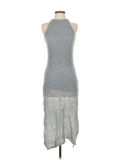 Pre-owned Pull & Bear Cocktail Dress In Gray