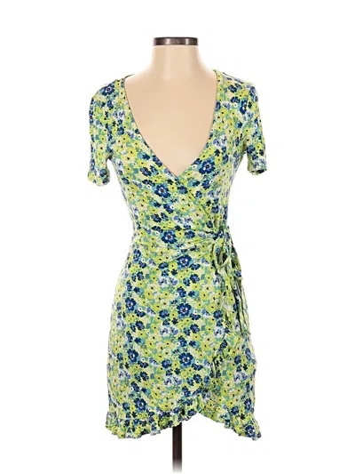 Pre-owned Pull & Bear Cocktail Dress In Green