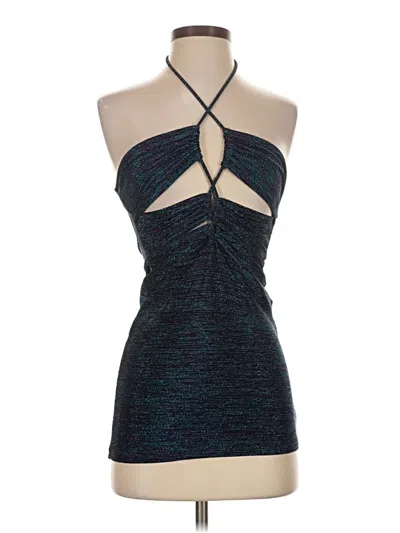 Pre-owned Pull & Bear Cocktail Dress In Teal