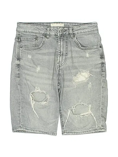 Pre-owned Pull & Bear Denim Shorts In Gray