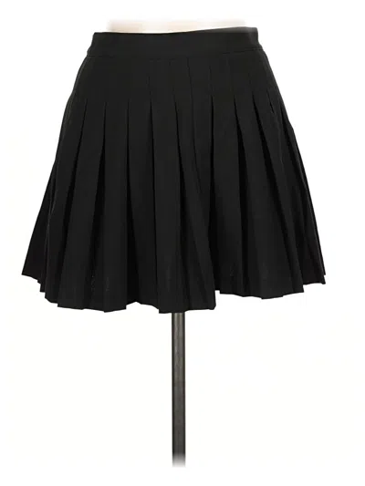 Pre-owned Pull & Bear Formal Skirt In Black