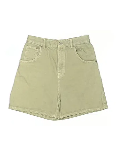 Pre-owned Pull & Bear Khaki Shorts In Green