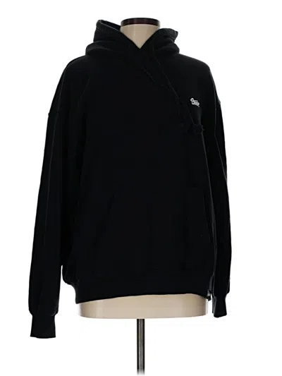 Pre-owned Pull & Bear Pullover Hoodie In Black