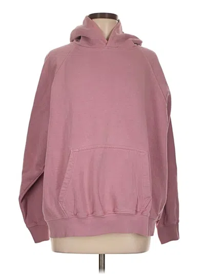 Pre-owned Pull & Bear Pullover Hoodie In Pink