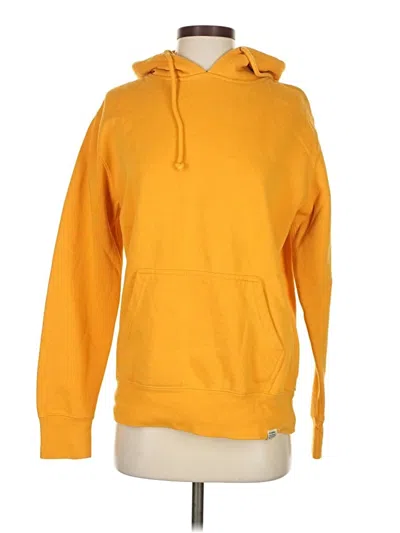 Pre-owned Pull & Bear Pullover Hoodie In Yellow