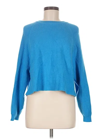 Pre-owned Pull & Bear Pullover Sweater In Blue