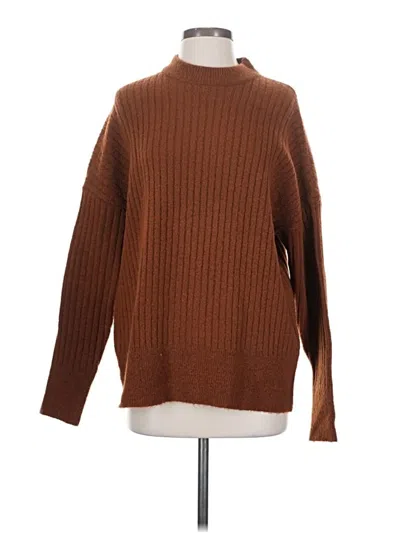 Pre-owned Pull & Bear Pullover Sweater In Brown