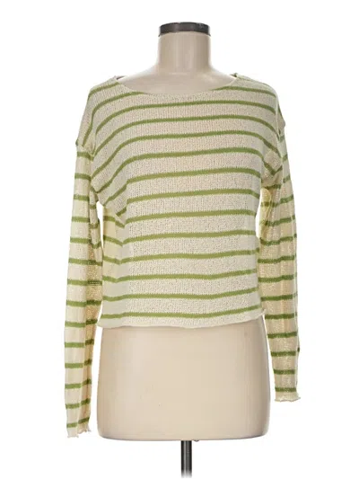 Pre-owned Pull & Bear Pullover Sweater In Green