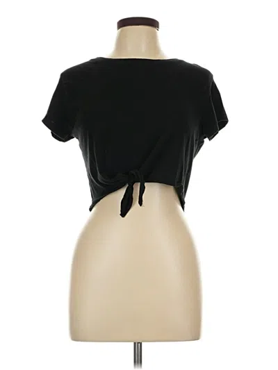 Pre-owned Pull & Bear Short Sleeve T-shirt In Black