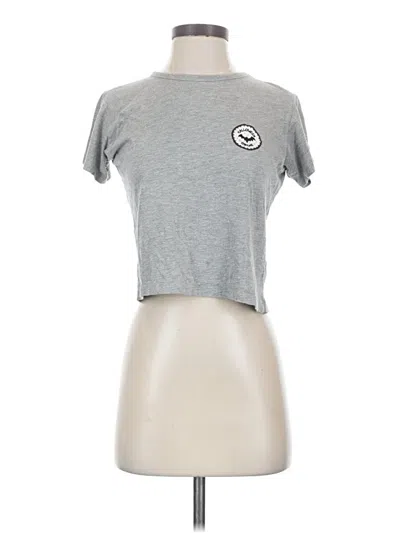Pre-owned Pull & Bear Short Sleeve T-shirt In Gray
