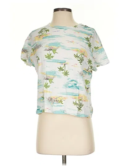 Pre-owned Pull & Bear Short Sleeve T-shirt In Green