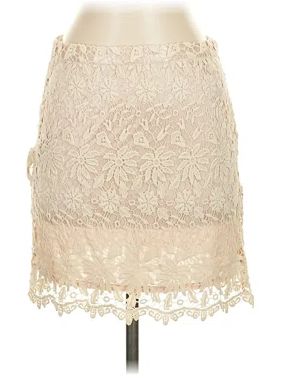 Pre-owned Pull & Bear Sleeveless Top Ivory Strapless Neckline Tops In White