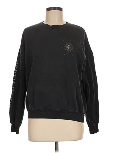 Pre-owned Pull & Bear Sweatshirt In Black