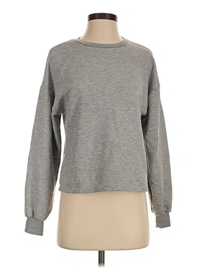 Pre-owned Pull & Bear Sweatshirt In Gray