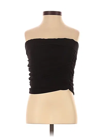 Pre-owned Pull & Bear Tube Top Black Strapless Neckline Tops