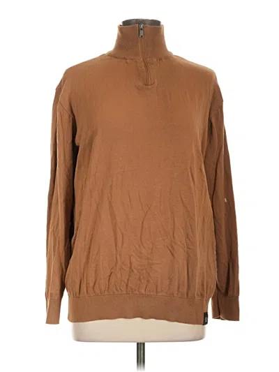 Pre-owned Pull & Bear Turtleneck Sweater In Brown