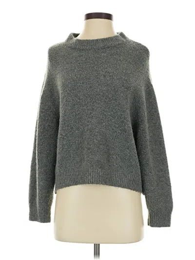 Pre-owned Pull & Bear Turtleneck Sweater In Gray