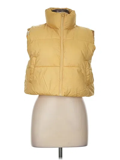 Pre-owned Pull & Bear Vest In Yellow