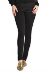 Pulled Planet Scuba Jeggings In Black In Black
