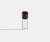 Pulpo Lighting Aubergine In Aubergine, Brass