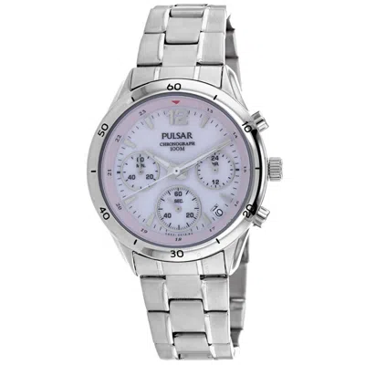 Pulsar Classic Chronograph Quartz White Dial Ladies Watch Pta3089