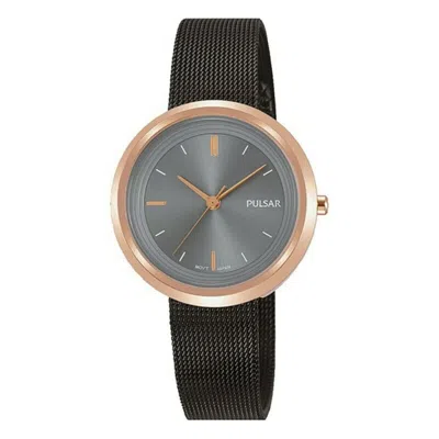 Pulsar Black Steel Watch