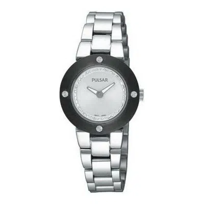 Pulsar Silver Stainless Steel Watch In Gray