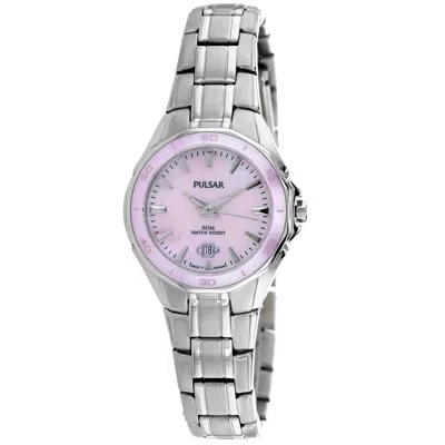 Pulsar Women's Classic Pink Dial Watch In Metallic