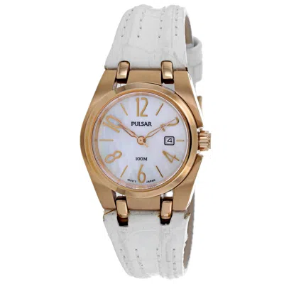 Pulsar Women's Classic White Dial Watch In Gold