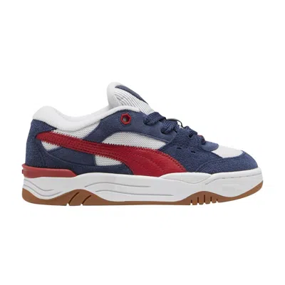 Pre-owned Puma 180 Texture Big Kid 'club Navy Silver Mist' | Blue | Kid's Size 7