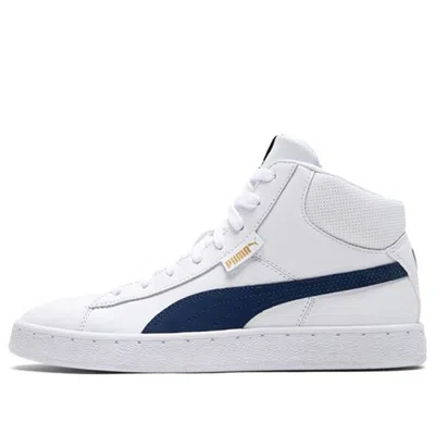 Puma 1948 Mid Cozy Breathable Mid Tops Casual Skateboarding Shoes Unisex White In Multi