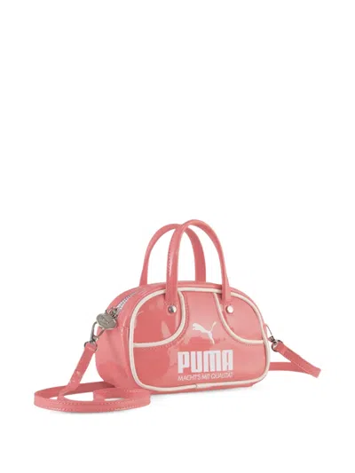 Puma Kids' 1976 Micro Grip Logo-print Tote Bag In Pink