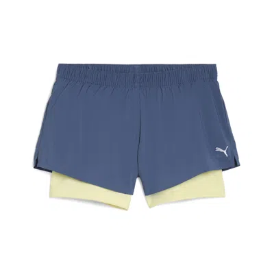 Puma 2-in-1 Women's Woven Shorts In Blue