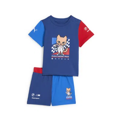 Puma Babies' 2-piece Bmw M Motorsport Toddlers' Short Sleeves Set In Blue