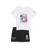Puma 2-piece Bmw M Motorsport Toddlers' Short Sleeves Set In White