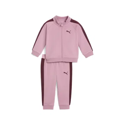 Puma Babies' 2-piece Minicats T7 Toddlers' Jacket Set Shoes In Pink