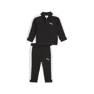 Puma Babies' 2-piece Minicats T7 Toddlers' Jacket Set Shoes In Black