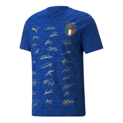 Puma 2021-2022 Italy Signature Winner T-shirt 'blue'