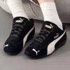 Puma Speedcat Og Logo Detailed Sneakers In Black