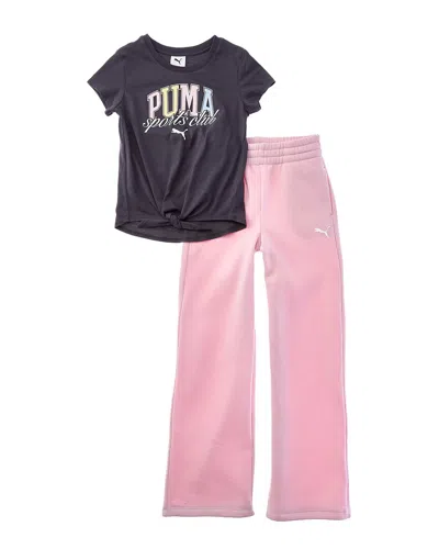 Puma 2pc T-shirt & Pant Set In Neutral