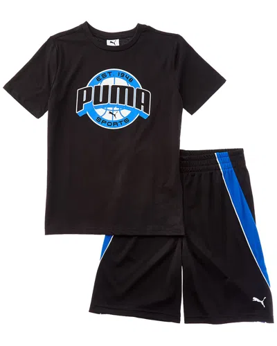 Puma Kids'  2pc T-shirt & Short Set In Black