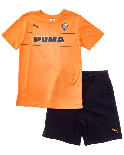 Puma Kids'  2pc T-shirt & Short Set In Orange