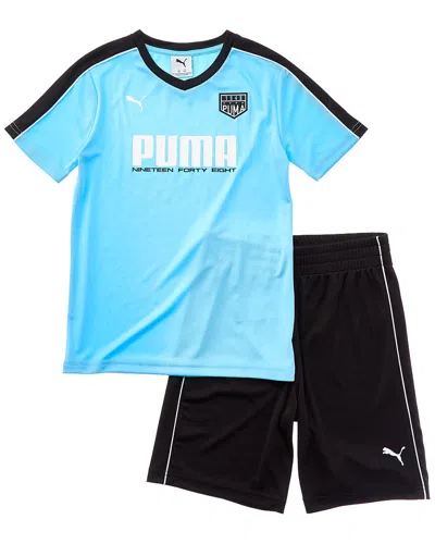 Puma Kids'  2pc T-shirt & Short Set In Blue